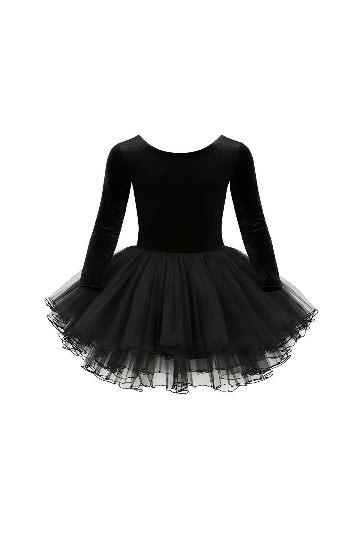 Black Velvet Ballerina Tutu Dress 5-6 years