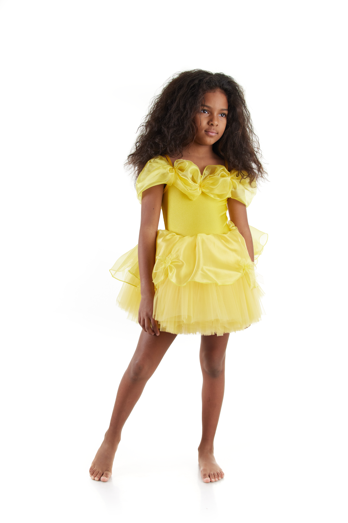 yellow tutu dress Golden Princess Costume 3-4 years AOMEI Jacquard Peplum Work color cream maxi dress Perfect for parties US Mens Shoe Size:12.5
