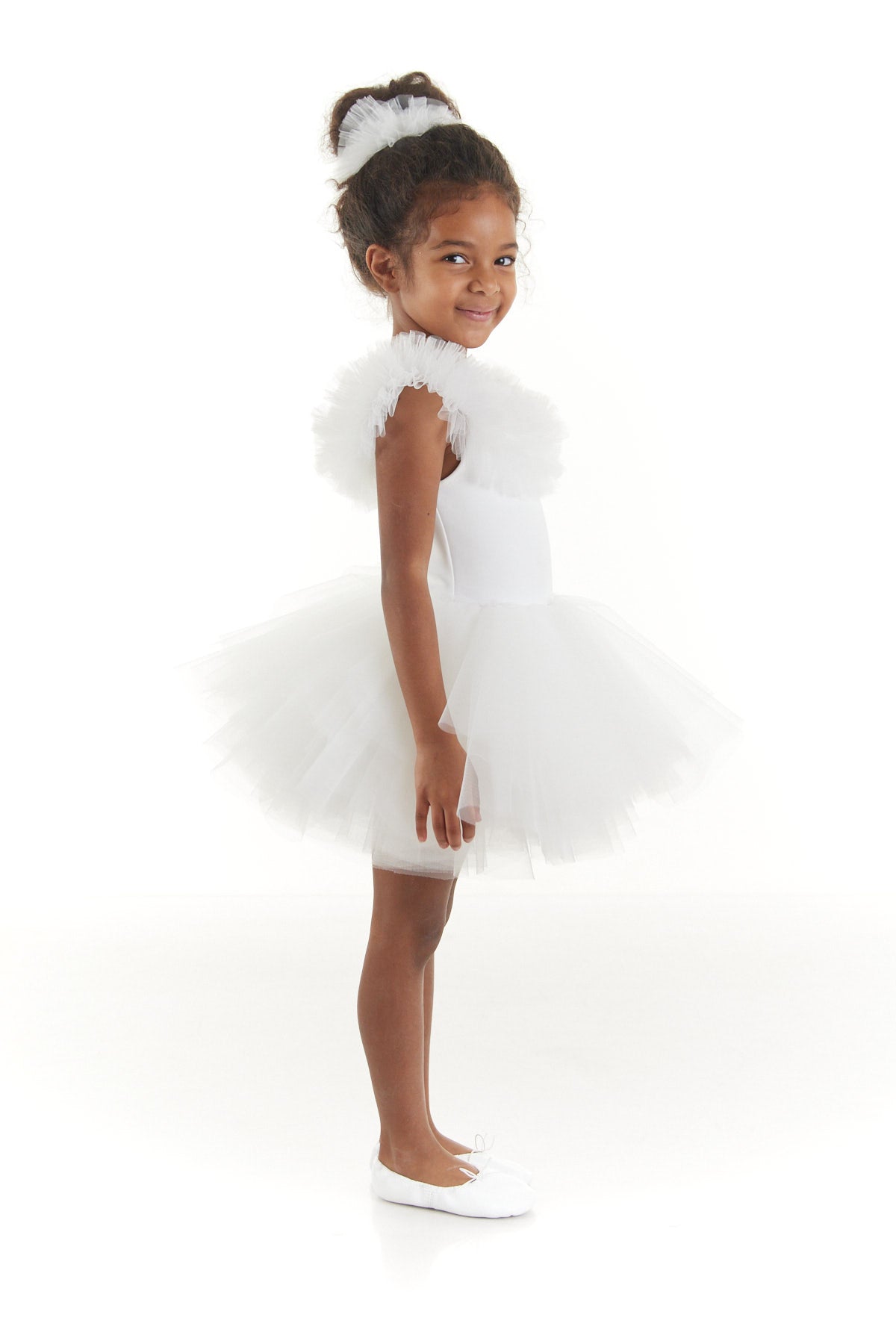 White Solid Tutu Dress 2Y / White White Solid Tutu Dress 2Y / White