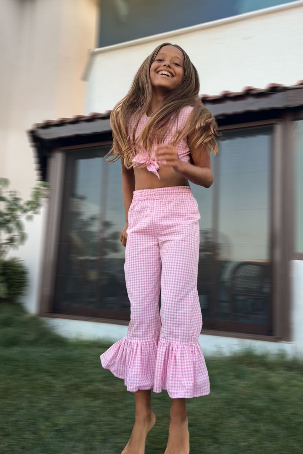 Pink Gingham Co-ord Set