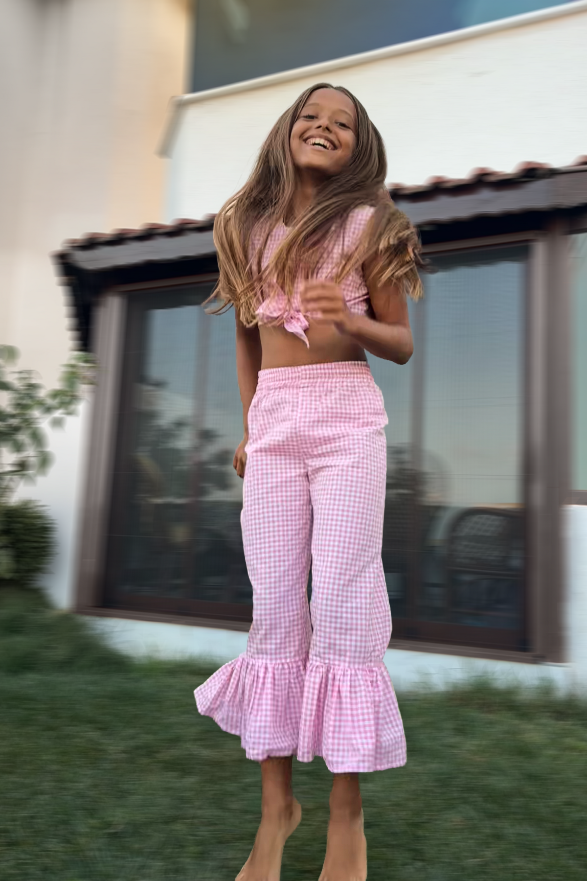 Pink Gingham Co-ord Set