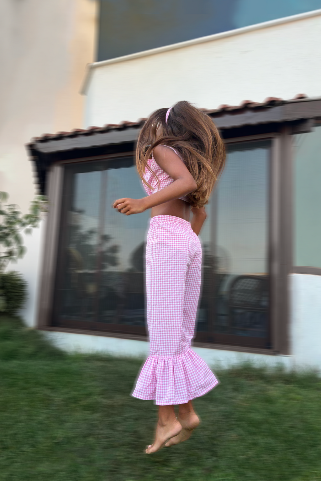 Pink Gingham Co-ord Set