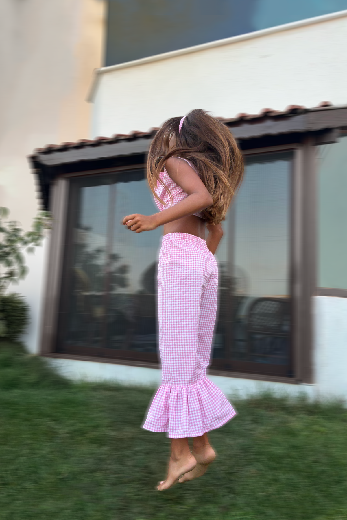 Pink Gingham Co-ord Set