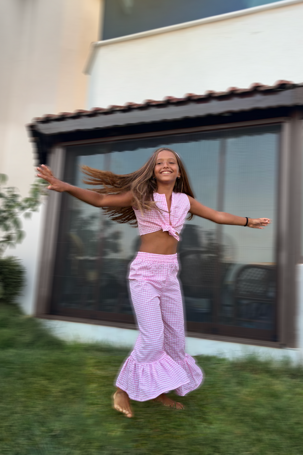 Pink Gingham Co-ord Set