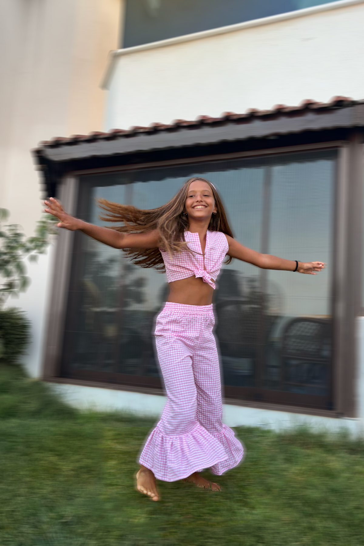 Pink Gingham Co-ord Set