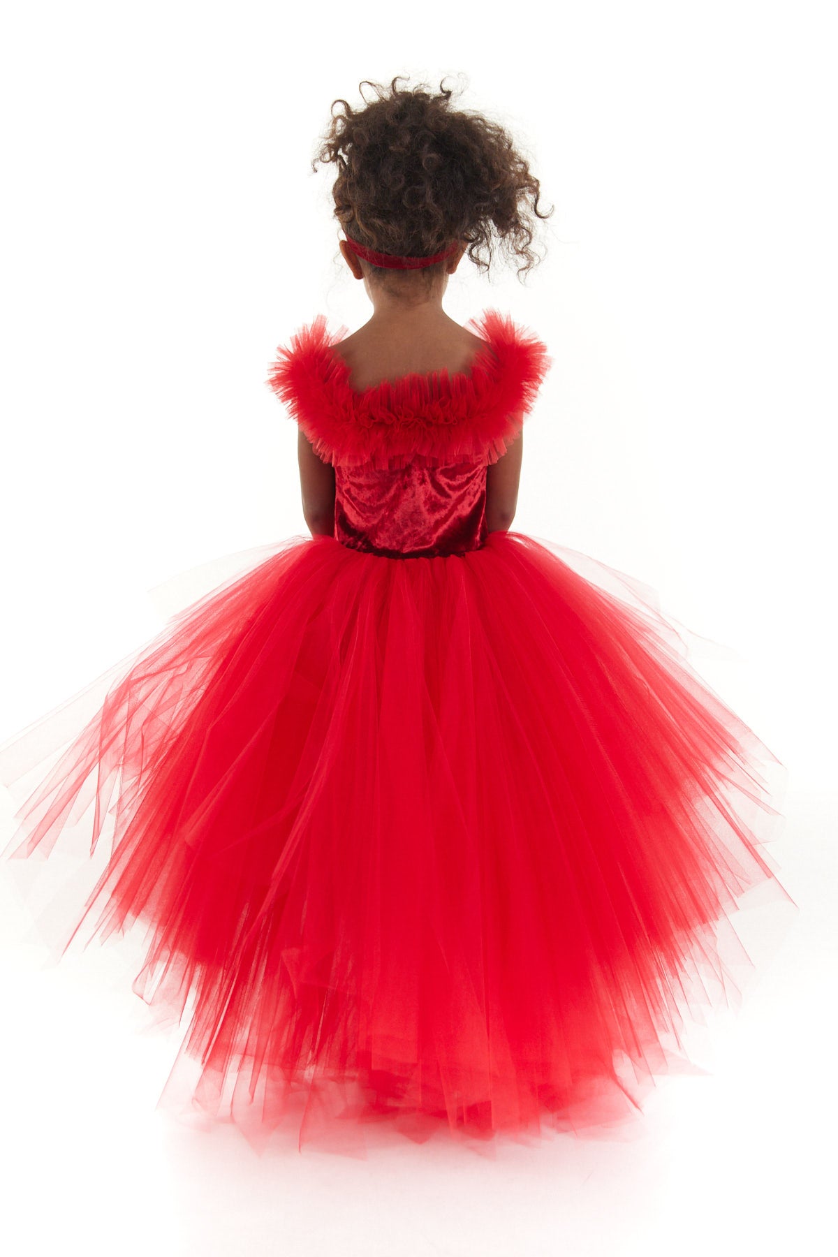 Red Velvet Tulle Dress