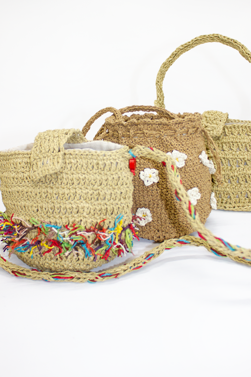 Funfetti Raffia Crossbody Bag