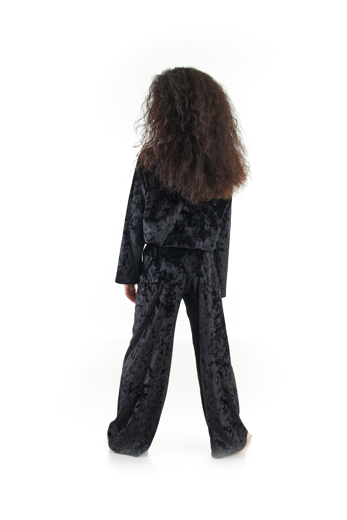 Black Velour Tracksuit