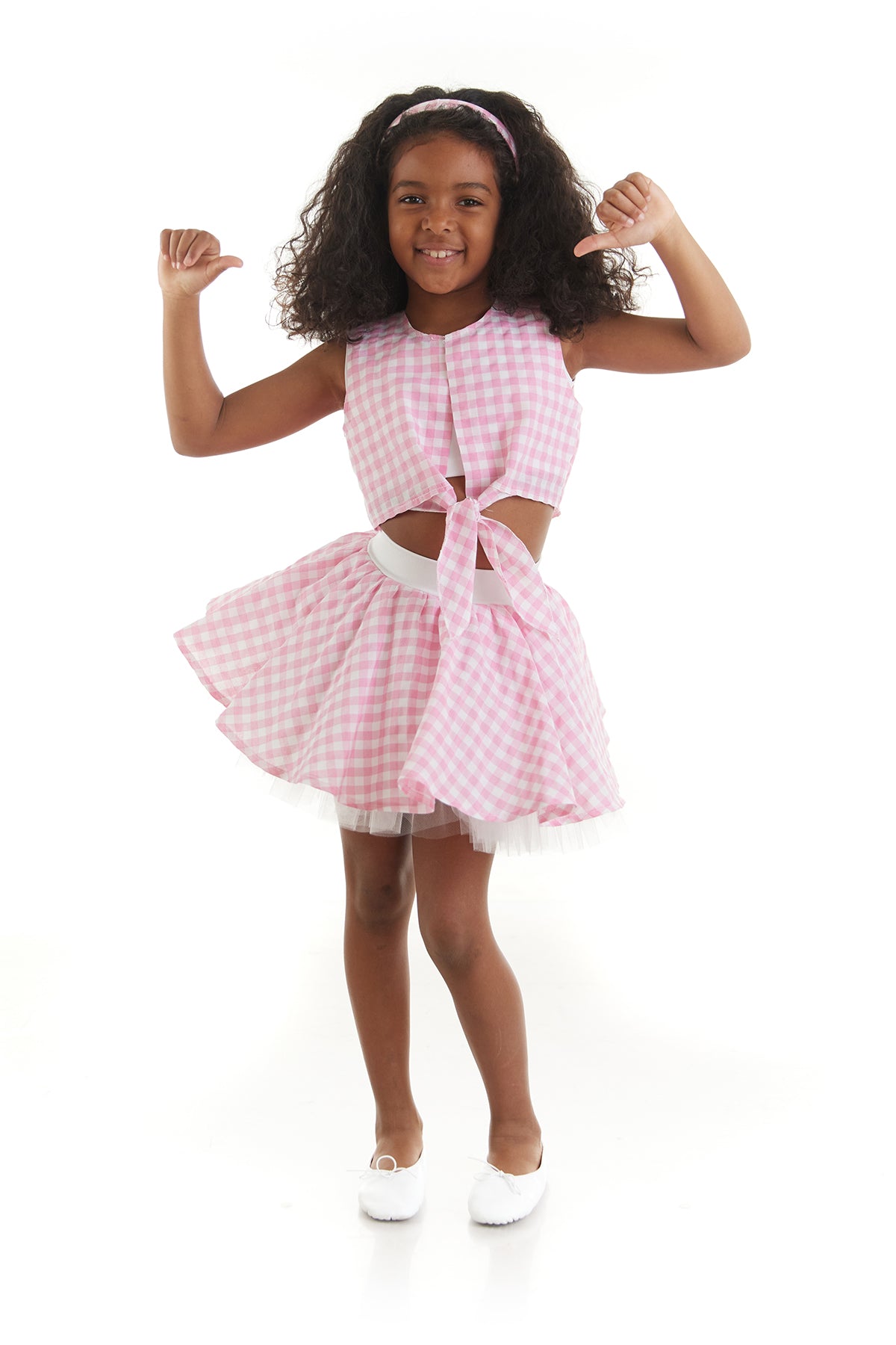Pink Checkered Set