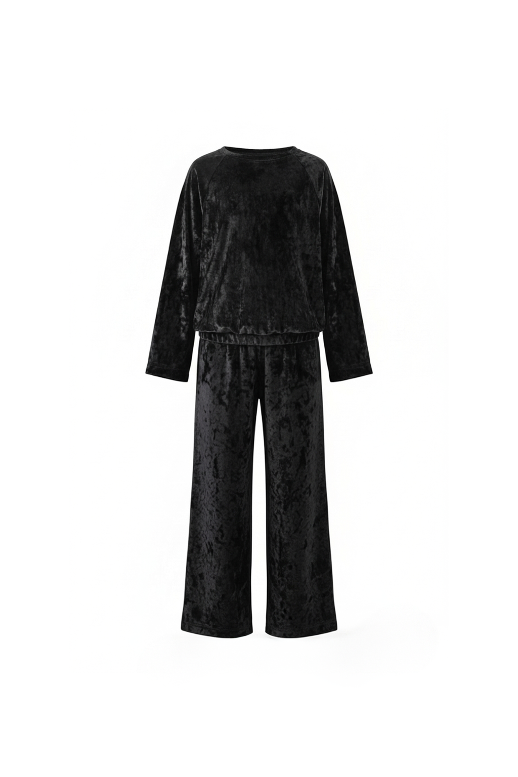 Black Velour Tracksuit