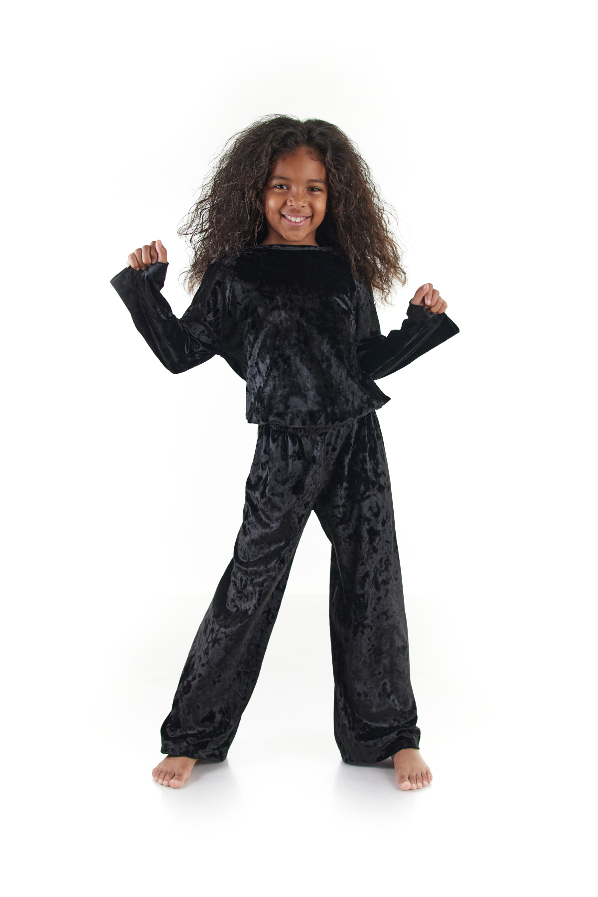 Black Velour Tracksuit