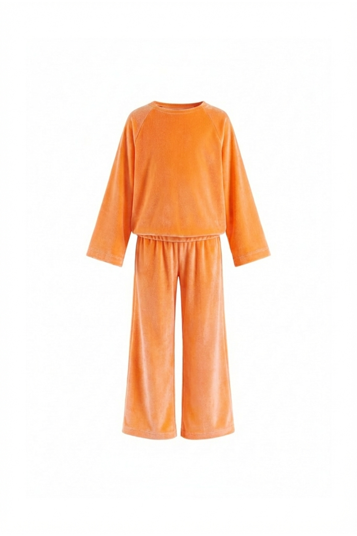 Neon Orange Velour Tracksuit