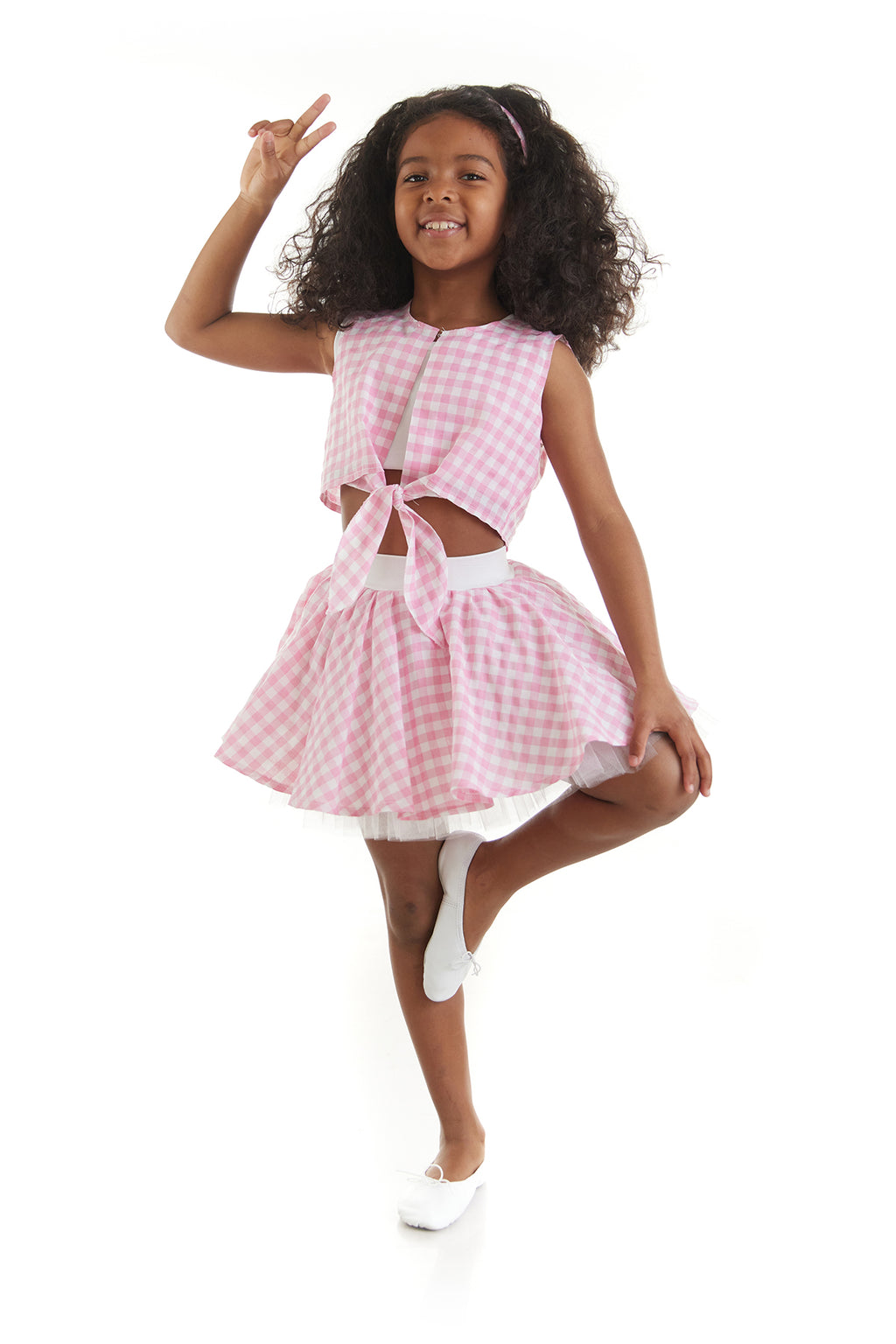 Pink Checkered Set