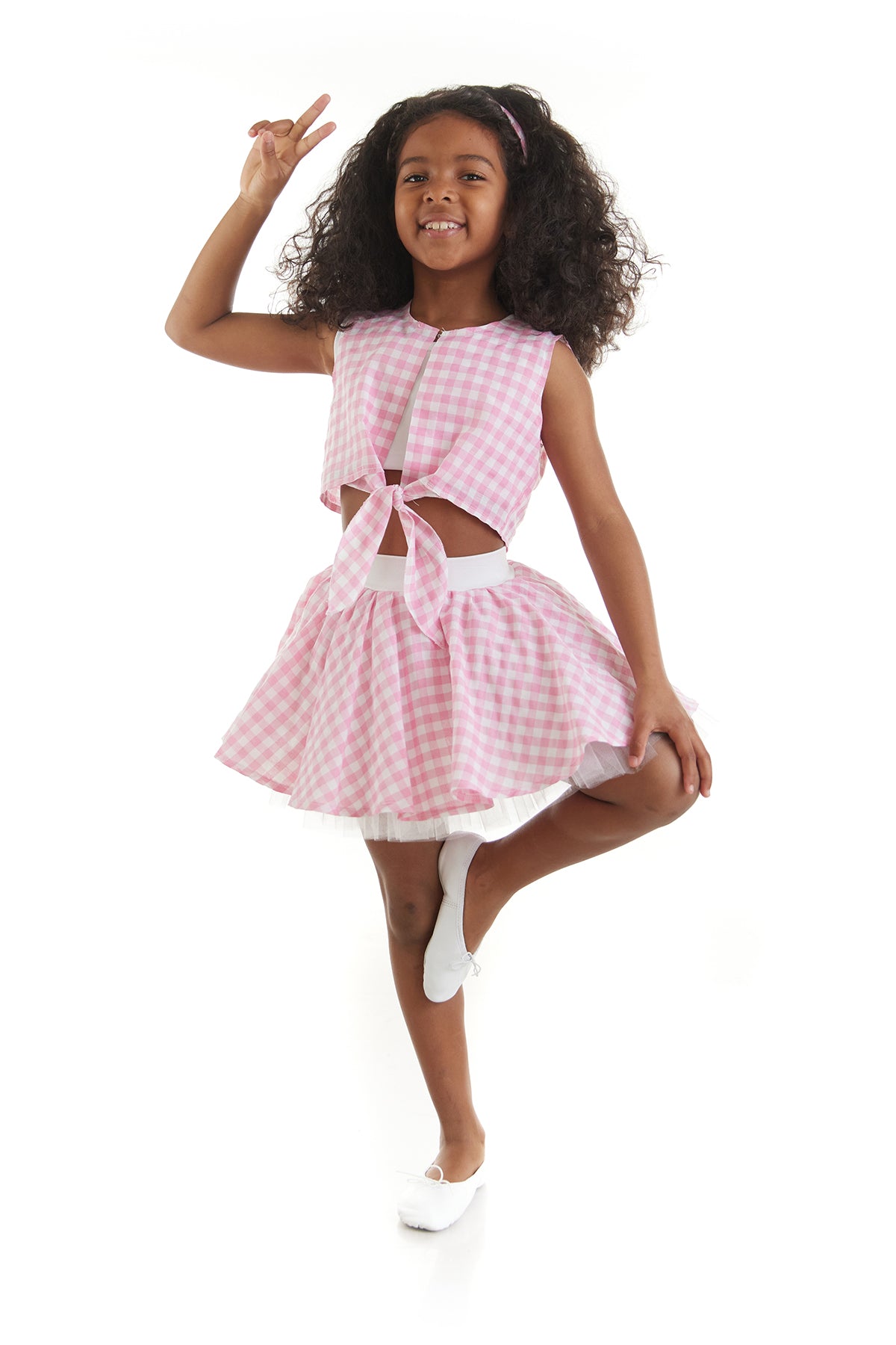Pink Checkered Set