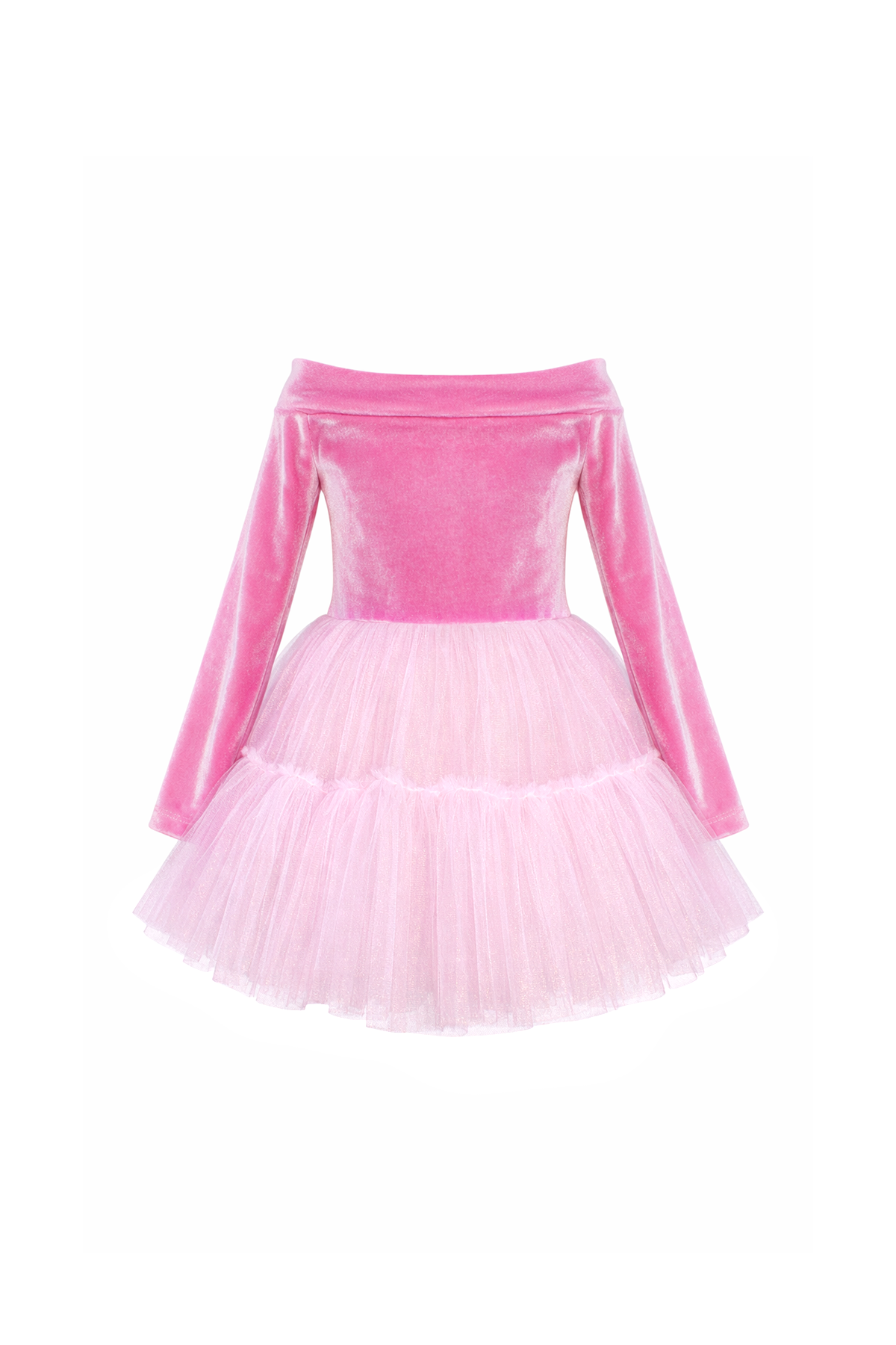 Alora Pink Velvet Tutu Dress