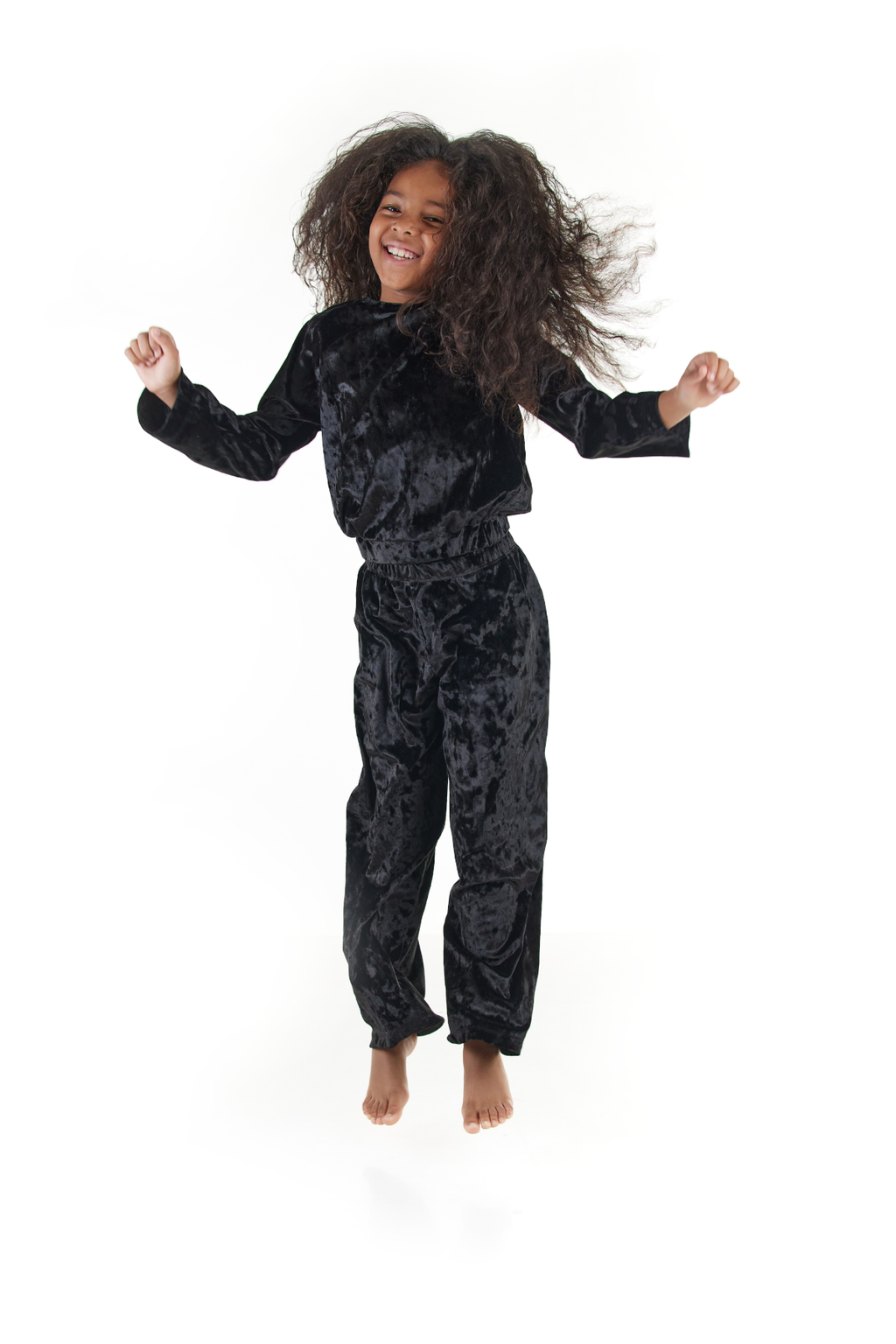 Black Velour Tracksuit