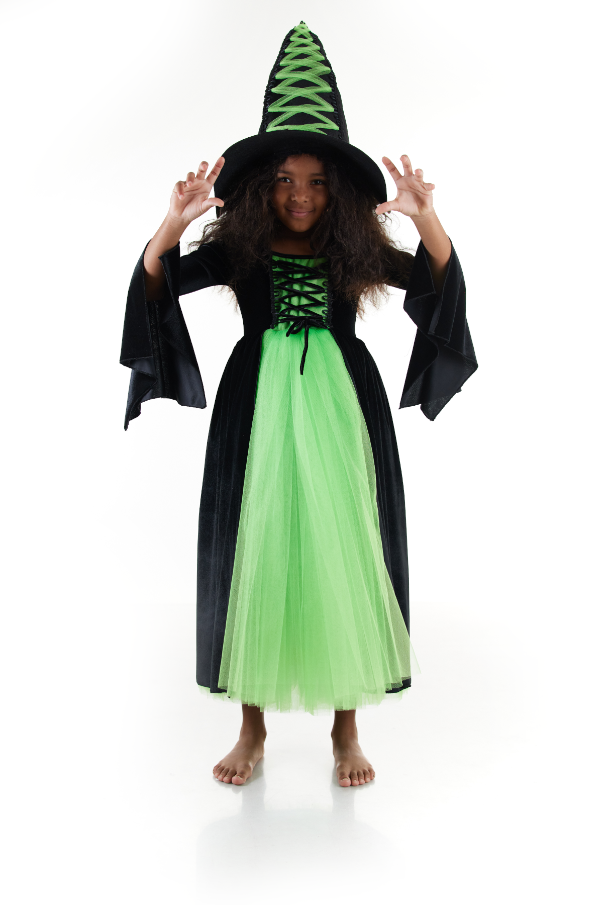 Green Witch Costume 7-8 years