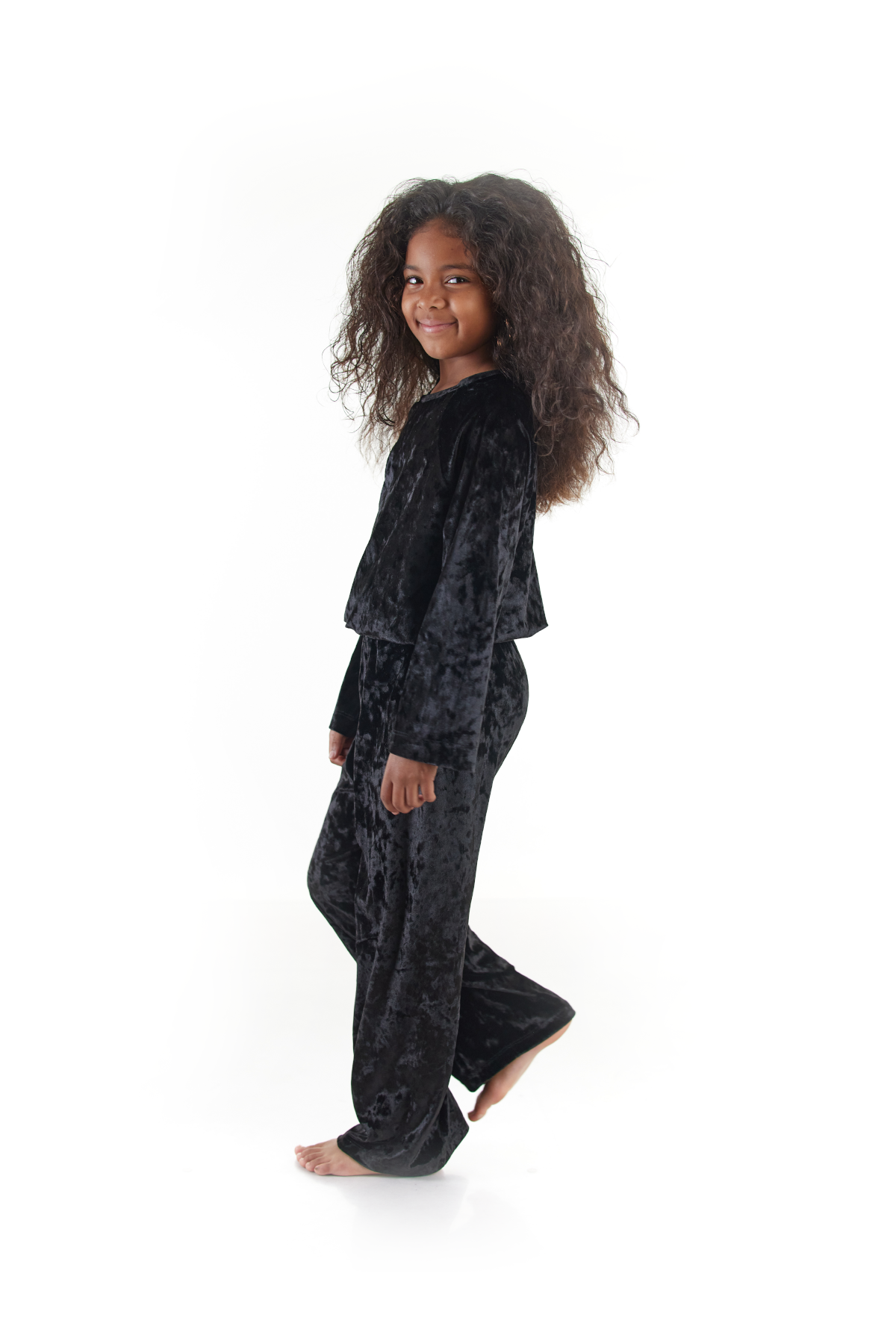 Black Velour Tracksuit
